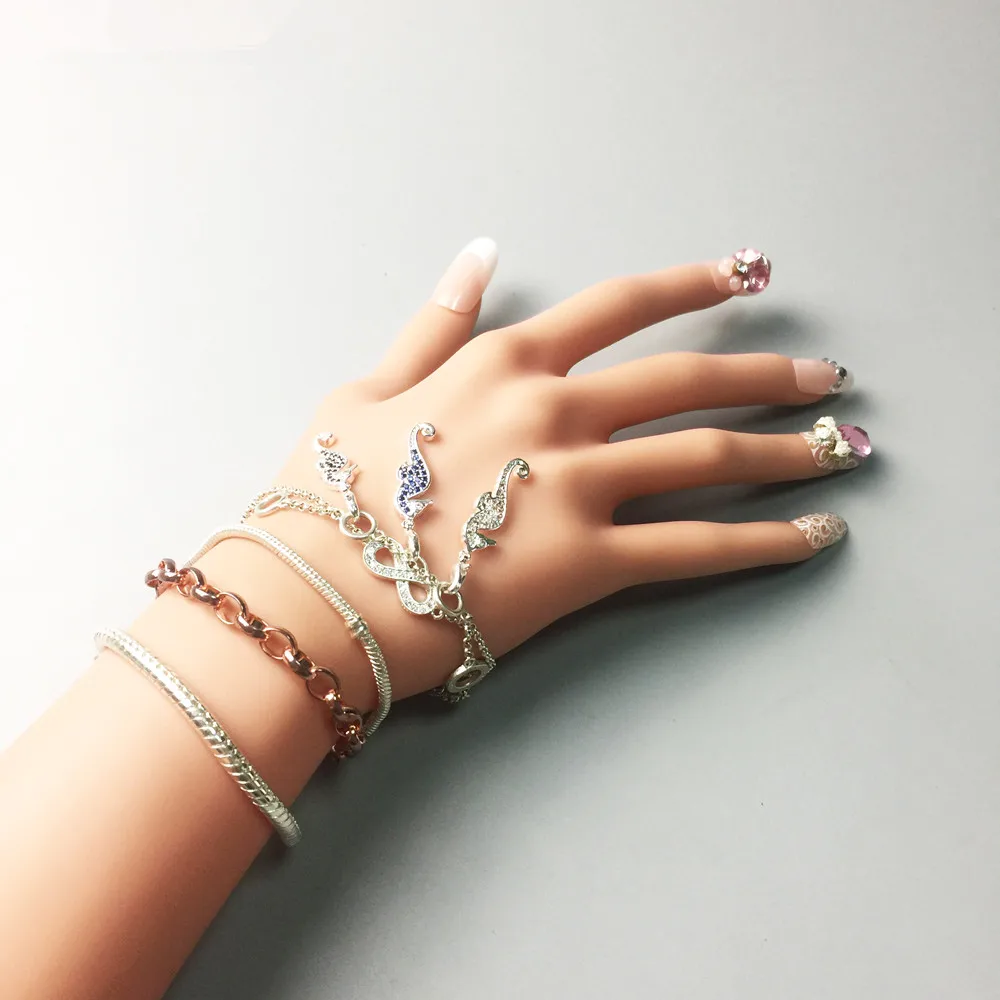Женский браслет с фианитом Wanita Cantik Bijoux модный из стерлингового серебра 2019 |