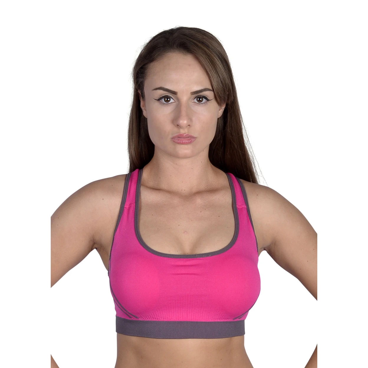 BadAssApparel Женская майка для фитнеса большого розового цвета |