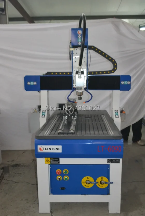 Линейные направляющие рельсы Hiwin квадратные 4 оси 1.5KW шпинделя 3D гравировка 9060