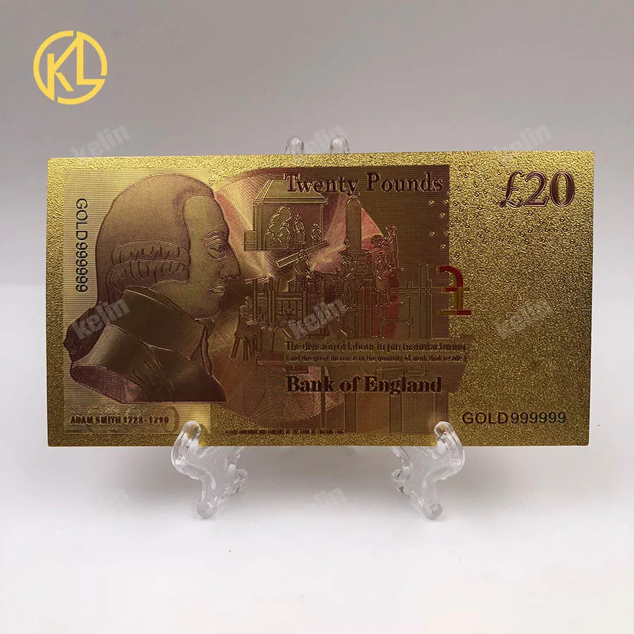 10 шт./лот хит продаж красочные купюры британского фунта 20 банкнот обычные