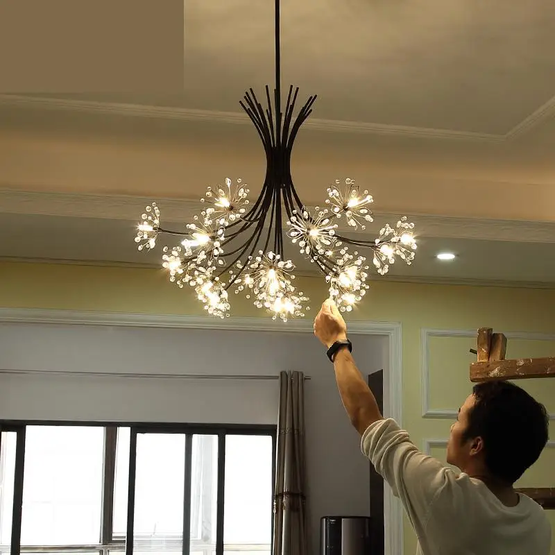 Скандинавская современная детская комната Led bedroom lamp dandelion Висячие огни