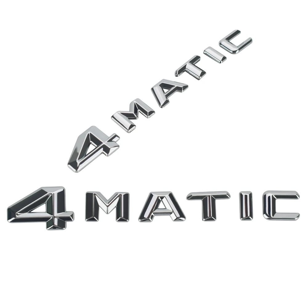 4 MATIC буквы Стикеры 3D автомобиля задний багажник знак герба Наклейка для Mercedes Benz