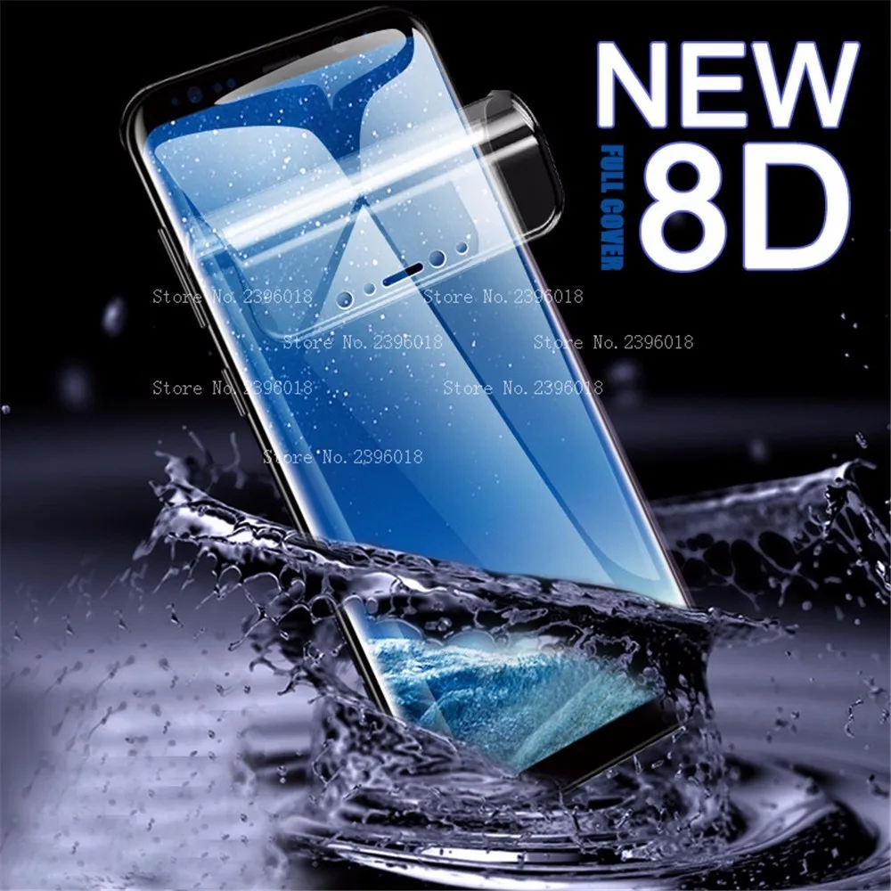 8D Гидрогелевая пленка для Samsung Galaxy S10 10E J4 J6 A6 Plus Note 9 Защитная экрана SAMSUNG A750F J3 J5 J7 2018