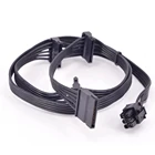 Кабель питания PCIe 6pin (штекер) на 2  3  4 SATA для Seasonic Focus Plus Platinum FOCUS + Series 850PX 750PX 650PX 550PX PSU