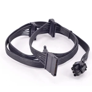 Кабель питания PCIe 6pin (штекер) на 2  3  4 SATA для Seasonic Focus Plus Platinum FOCUS + Series 850PX 750PX 650PX 550PX PSU