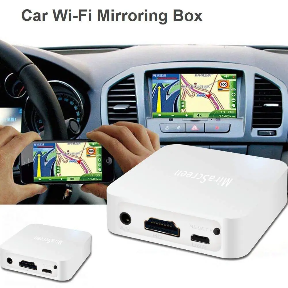 MiraScreen автомобильный WiFi Дисплей Dongle зеркальная коробка Airplay Miracast HDMI gps навигация