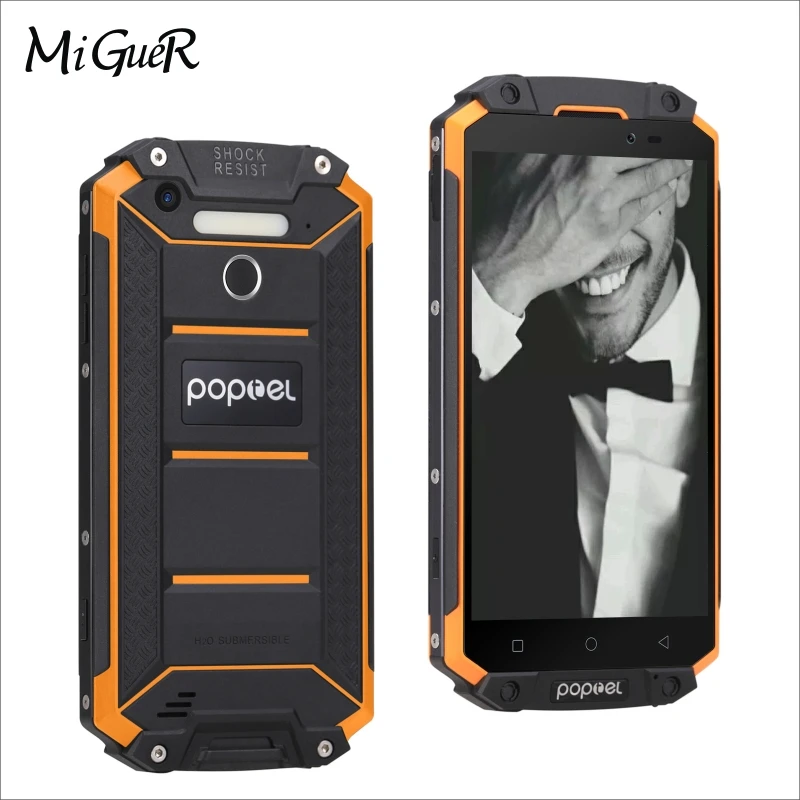 POPTEL P9000 MAX 5 &quotFHD IP68 Водонепроницаемый мобильный телефон 4 GB + 64 9000 mAH 13.0MP Android 7 0 Octa Core
