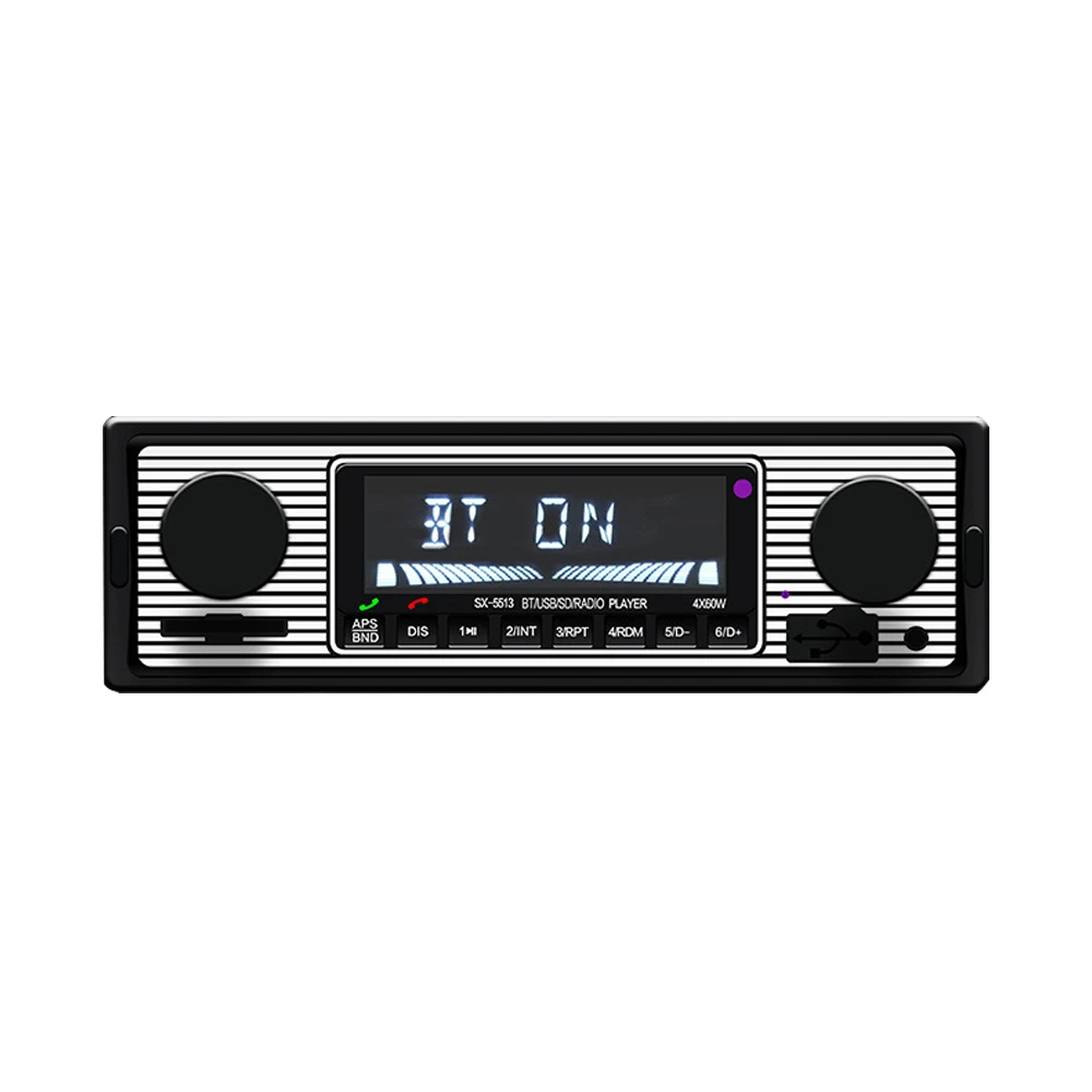 Bt винтажный MP3 плеер с радио стерео USB AUX классический автомобильный стереозвук U