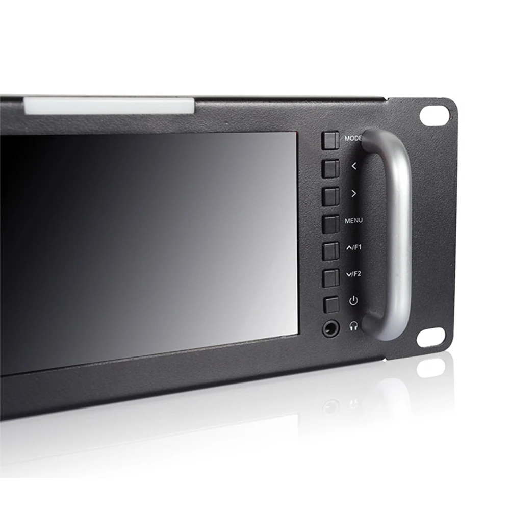 Verkauf Feelworld T51 Triple 5 Zoll 2RU Broadcast SDI Rack Montieren Monitor Bereich Video LCD Bildschirm 800x400 3G SDI HDMI AV Eingang Und Ausgang