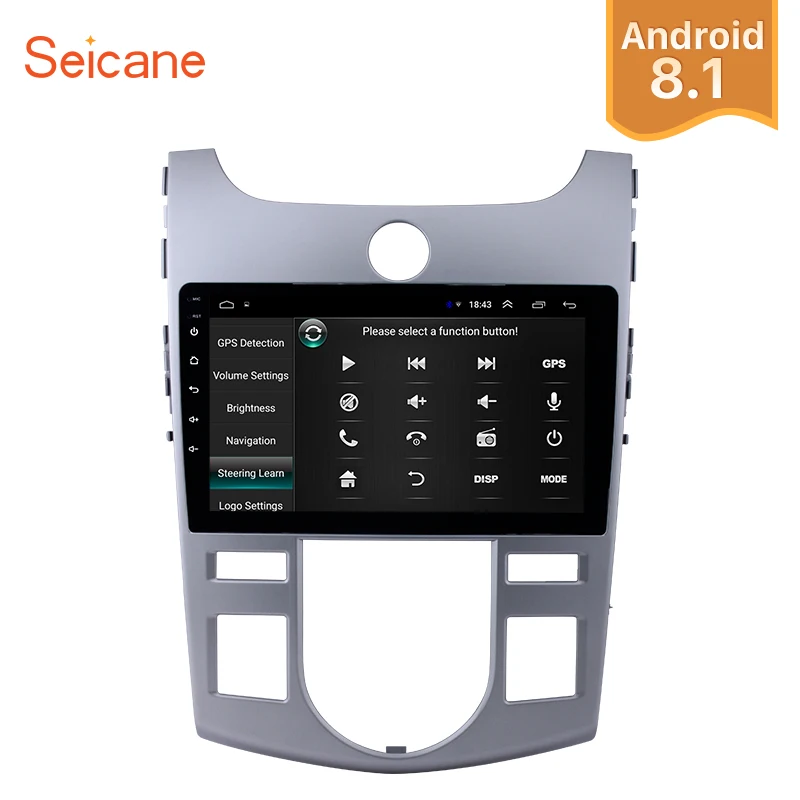 Seicane GPS Авторадио 2Din Android 8 1 HD 9 &quotавтомобильное радио WIFI стерео плеер для KIA Forte (AT)