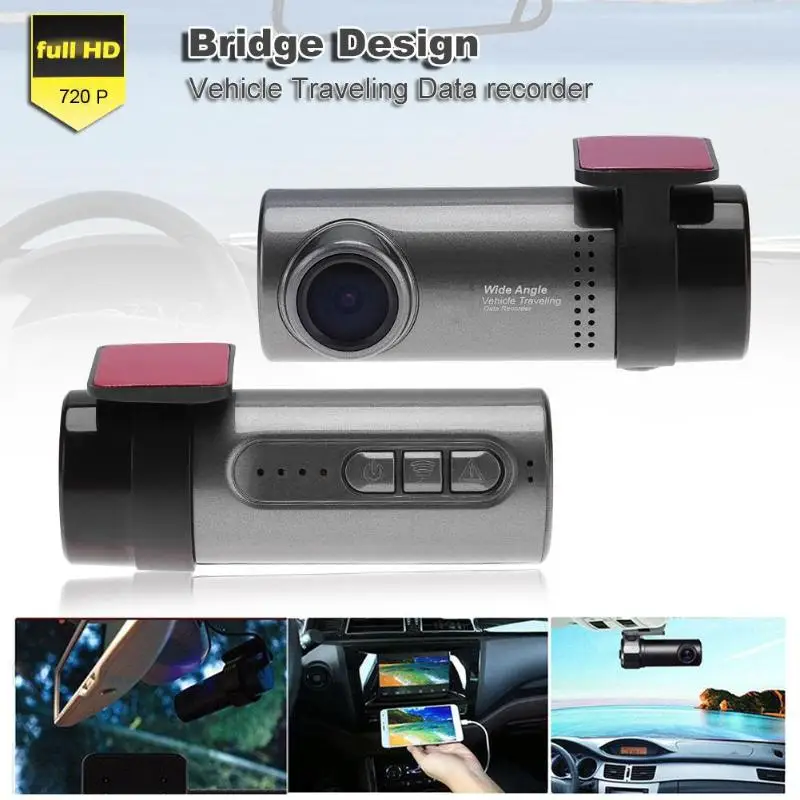 HD 720P Мини WiFi Автомобильная Скрытая фронтальная DVR камера видеорегистратор видео