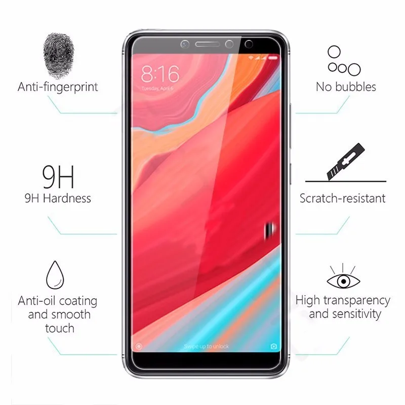 2.5D Защита экрана для Xiaomi Redmi S2 закаленное стекло защита пленка xiomi redmi s 2 |