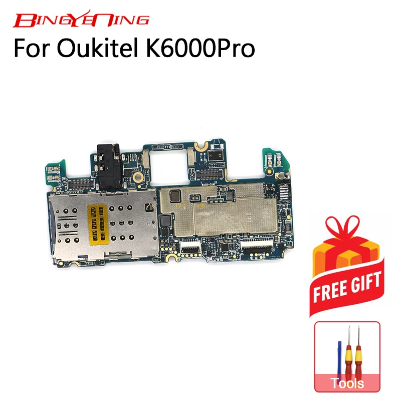 BingYeNing для Oukitel K6000Pro материнская плата 3g+ 32G rom материнская плата гибкий кабель плата. Android7.0 MT6735 Восьмиядерный телефон
