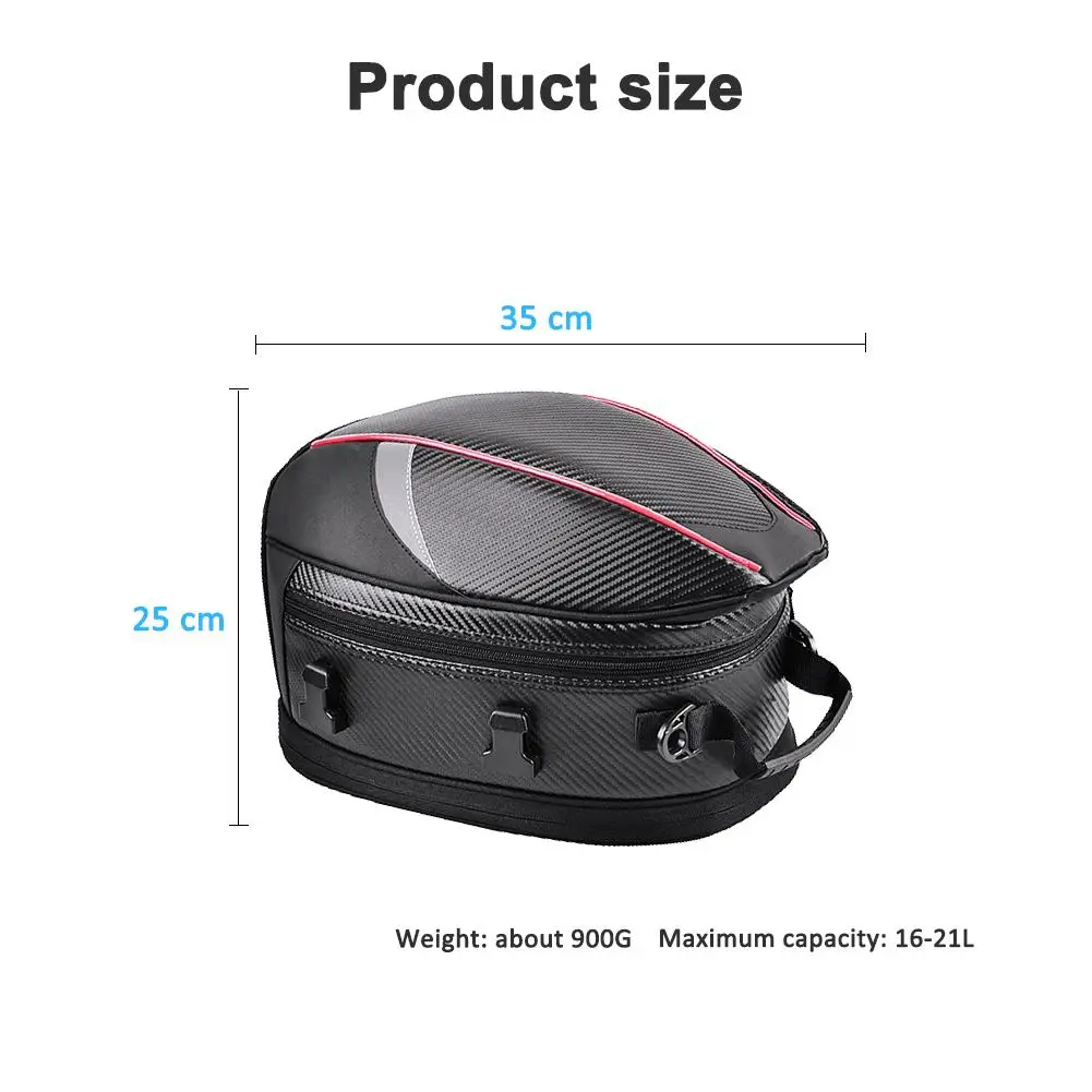 

Motorcycle Tail Bag Rear Motorcycle Seat Bag Kit motorcycle travel bag sport luggage Rider Backpack Waterproof High Capacity