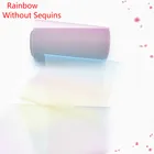 Тюлевая юбка-пачка с радужными блестками, 10 ярдов в рулоне, прозрачная ткань из органзы с блестками, сделай сам, подарок, украшение для дома и свадьбы