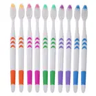 10 шт. Горячая двойная ультра мягкая зубная щетка бамбуковый уголь нано щетка Зубная личная гигиена Зубы щетки оптом