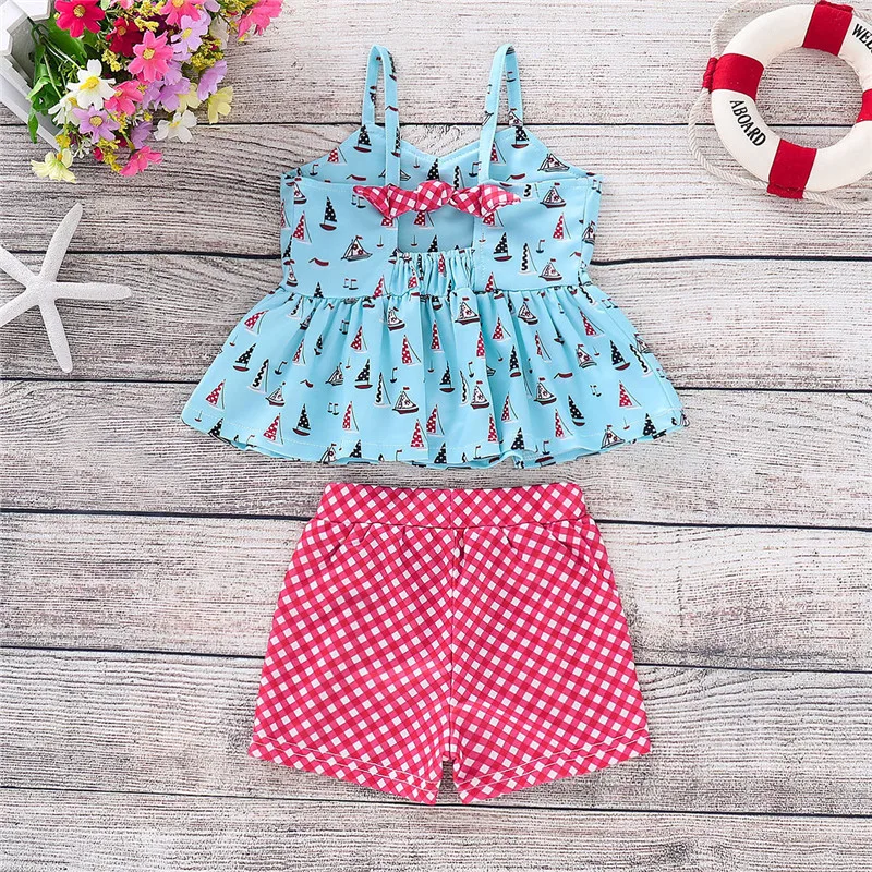 Модная летняя одежда для новорожденных с русалочкой младенцев Футболка