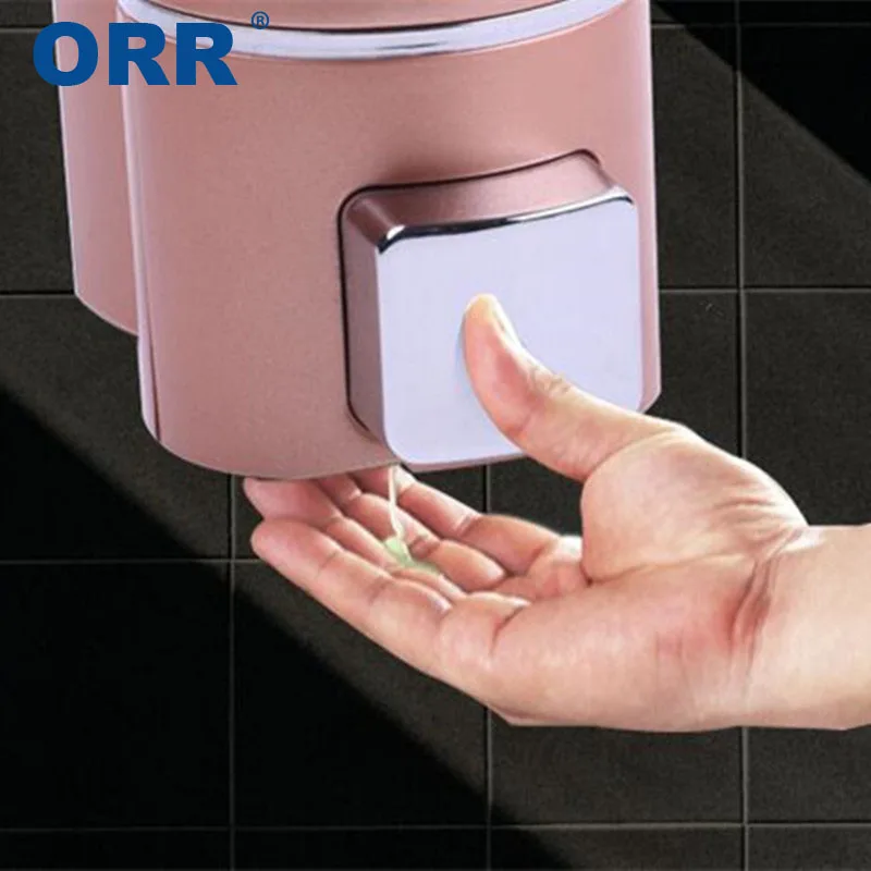 

Double Soap Dispenser Wall Mount Hand Sanitizer Shower Shampoo Dispenser Saboneteira Liquid Soap Container Bathroom Accessories