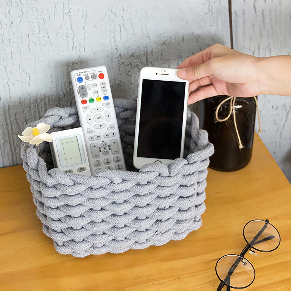 Новый Настольный DIY корзина для хранения веревки разное складывания белья