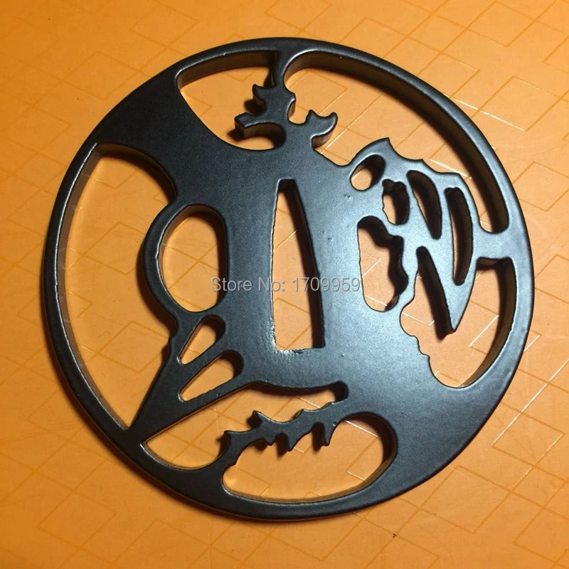 Чудесная железная защита Tsuba для японской самурайский меч катана Guard Wakizashi