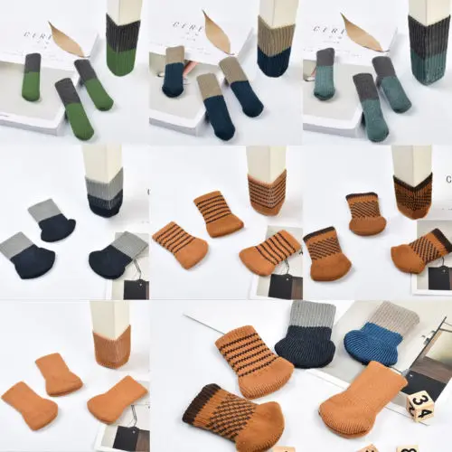 4pcs Table Chair Foot Leg Knit Cover Protector Socks Sleeve Protect Floor | Дом и сад