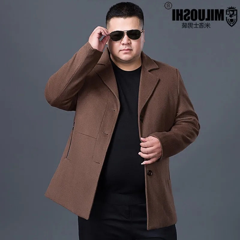 8XL 7XL мужские большого размера кашемировое пальто на зиму куртка мужчины манто homme мужской средней длины