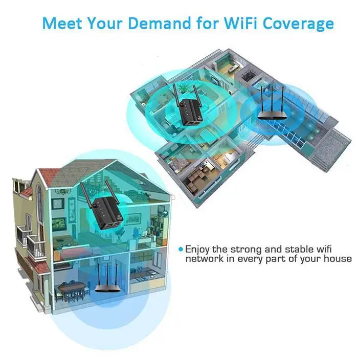 300 Мбит/с WiFi расширитель диапазона беспроводной ретранслятор Универсальная