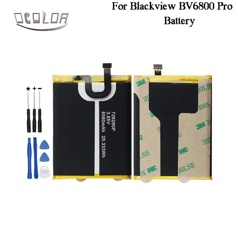Аккумулятор ocolor для Blackview BV6800 Pro емкостью 6580 мАч с длительным временем работы в