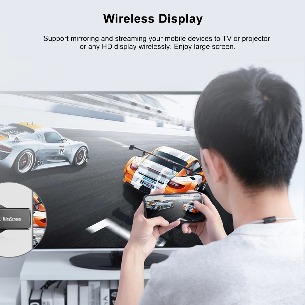 Mirascreen E5M беспроводной ключ доступа к ТВ приёмнику для HDTV 2 4G WiFi 1080P DLNA Airplay Mirroring