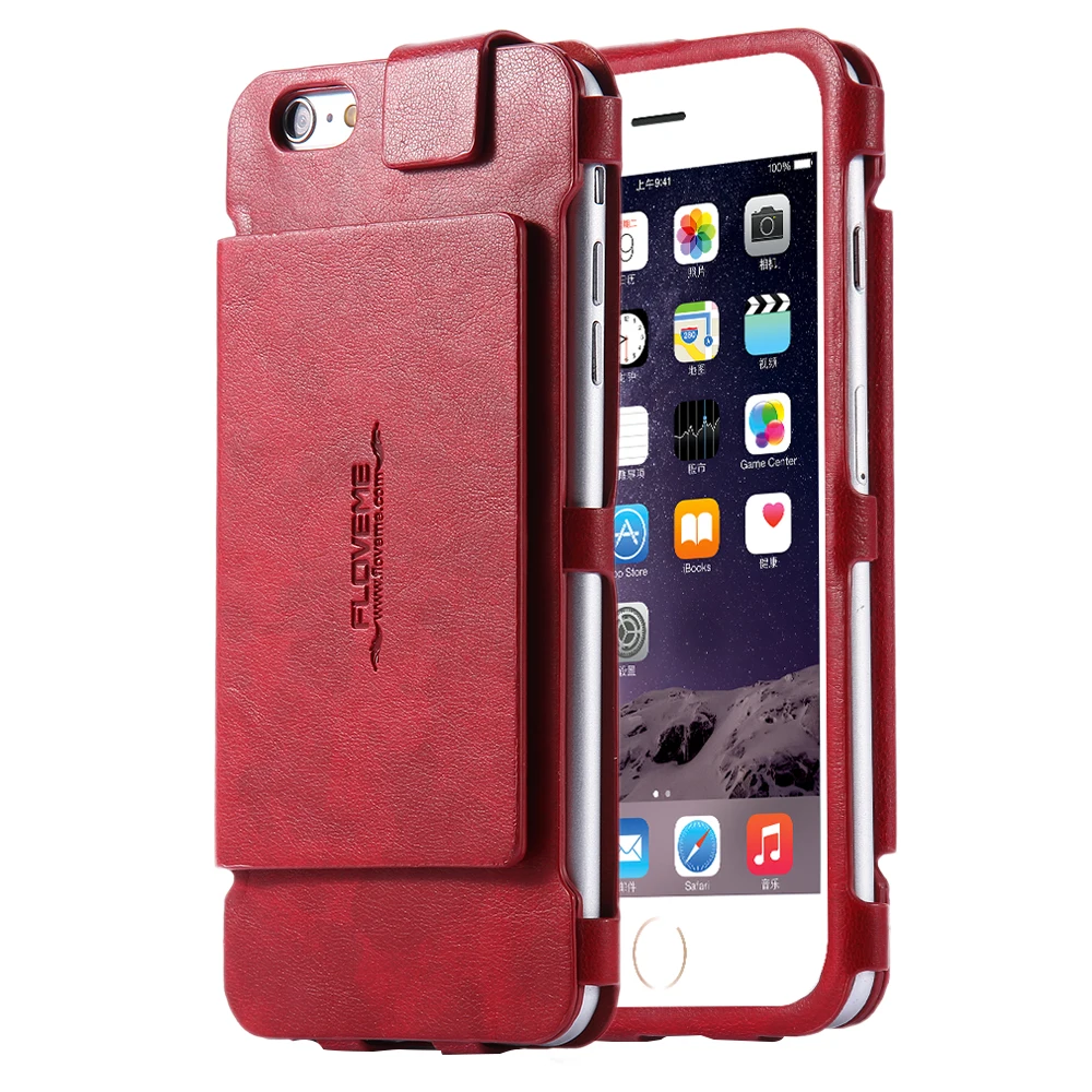 FLOVEME PU кожаные деловые чехлы-бумажники для iPhone 6 6s 7 8 Plus X XR XS Max Роскошные задние