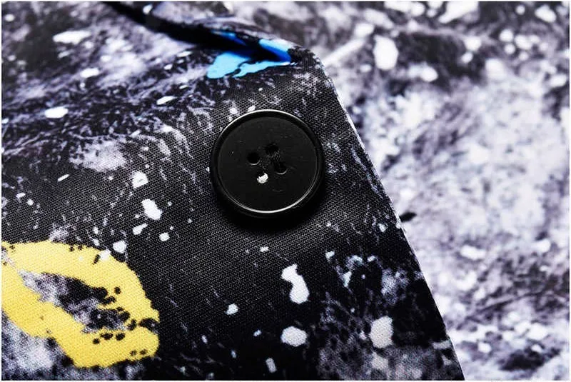 Британский стиль дизайнерский повседневный мужской костюм с принтом губ из 2