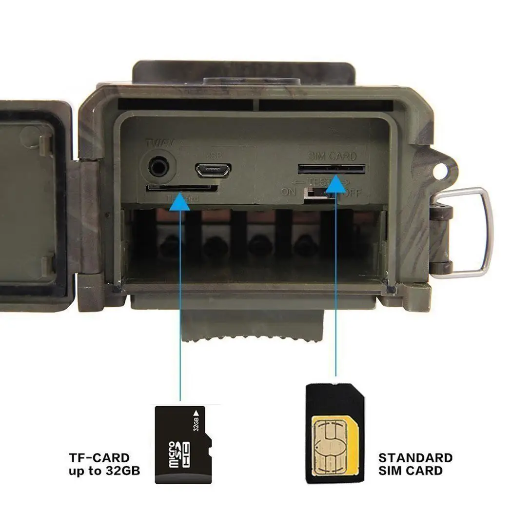 Охота Trail камера MMS GPRS электронная почта инфракрасная Дикая GSM HC350M 16MP 1080 P HC300M