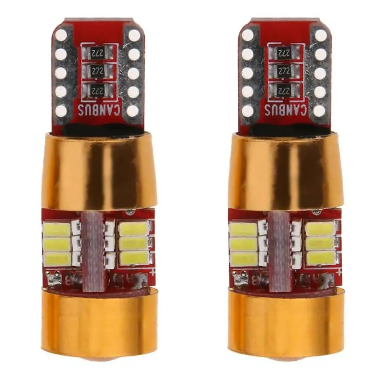 2 шт. T10 3014 27SMD белый светодиодный светильник ширина автомобиля лампа