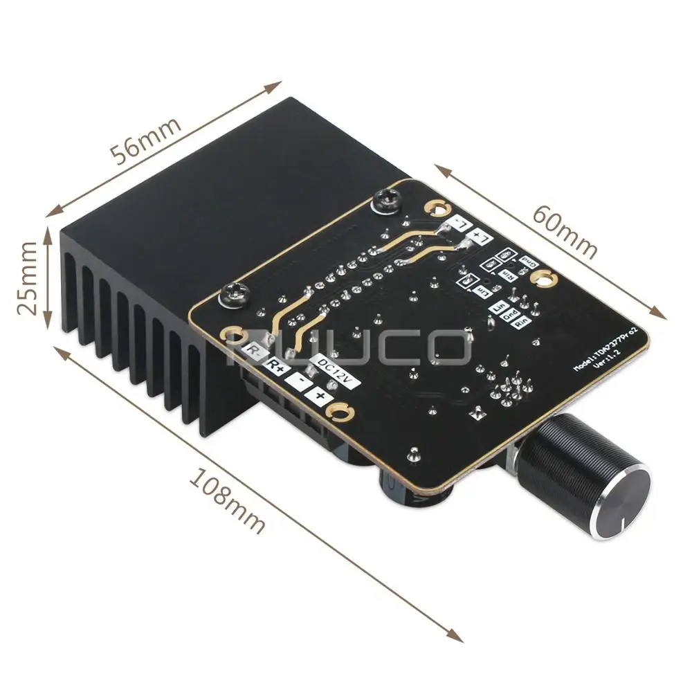 Amplifier Board 35W x Power Amplifier/Audio DC 9~18V 12V Stereo Amplifier/Finished for DIY Speaker | Обустройство дома