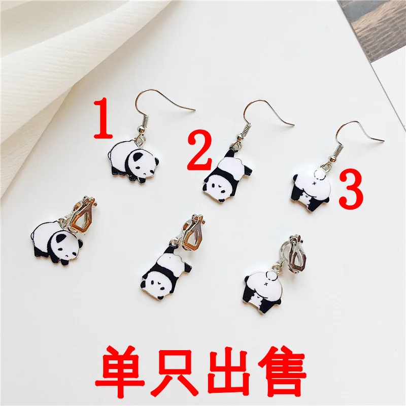 1 pc Cute handmade Panda Baby animal drop dangle Earrings Bijoux Jewelry accessories | Украшения и аксессуары