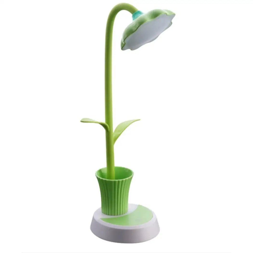 Творческий гибкий USB LED Настольная лампа с ручкой 1200 mAh сенсорный 18650 хранения 500mA