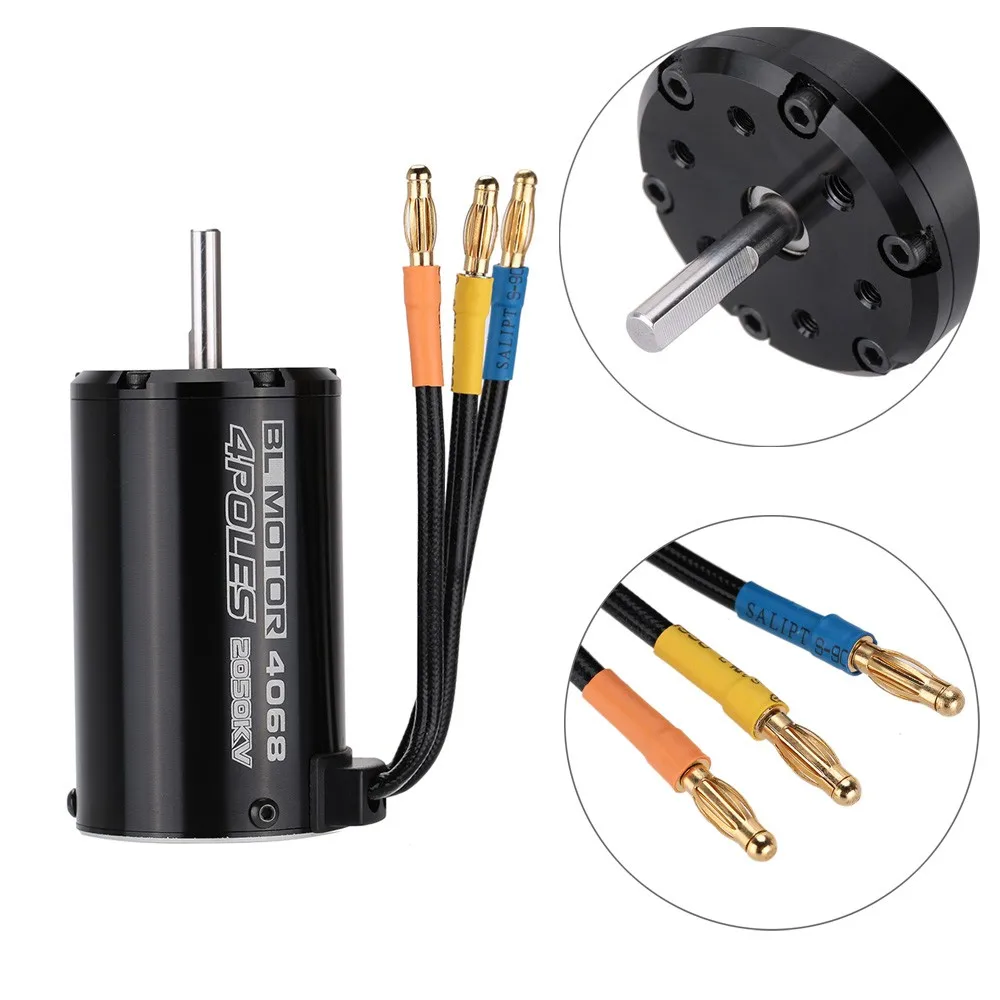 4068 2050KV RC бесщеточный двигатель и 120A ESC & светодиодная карта для программирования
