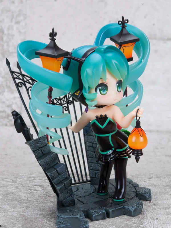 15 см Hatsune Miku уличный свет feat. Кошка рыба гоночная Кукла Смола экшн коллекционная