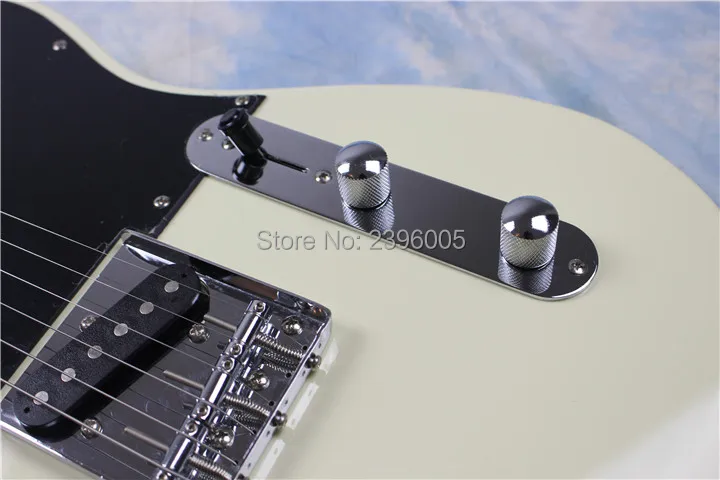 Сказочная гитара tele Guitar крем желтый 52 53 версия ретро тюнер китайский Фабричный
