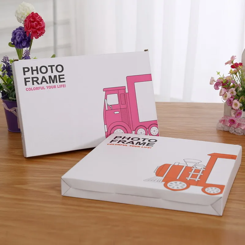 Дюймов поезд оригинальность пластиковая рамка для фото детские игрушки маятник