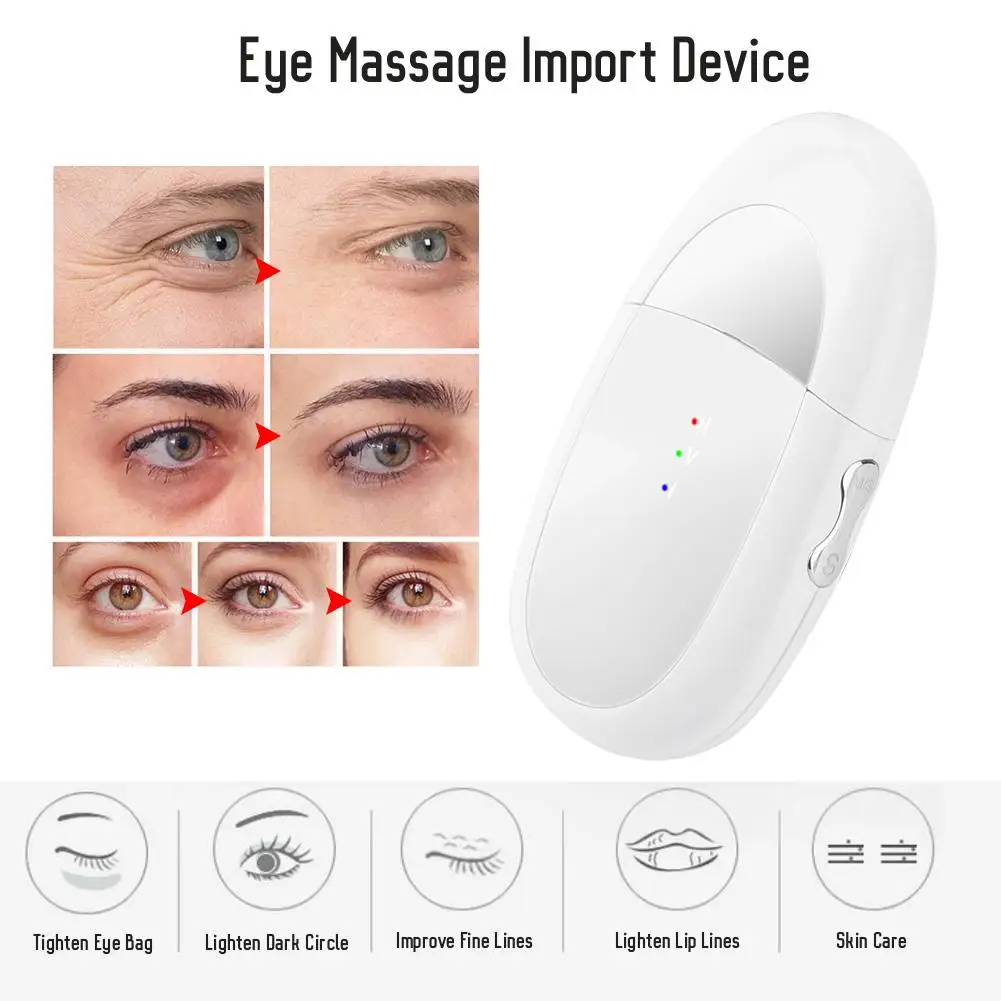 2 в 1 массажер для глаз и губ имитирующий ионы Вибрационный аппарат удаления