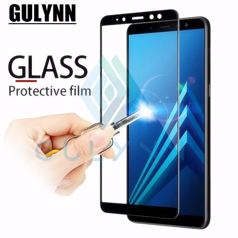 Закаленное стекло с полным покрытием для Samsung Galaxy A5 A6 A7 A8 Plus 2018 A10 A20 A30 A40 A50 9H