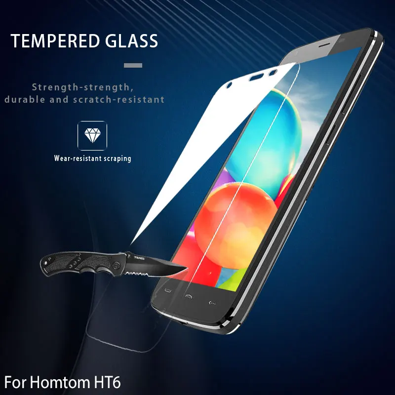 Защитная пленка из закаленного стекла DyGod 5,0 дюймов для телефона Homtom HT6 и HT3 5,5 дюймов.