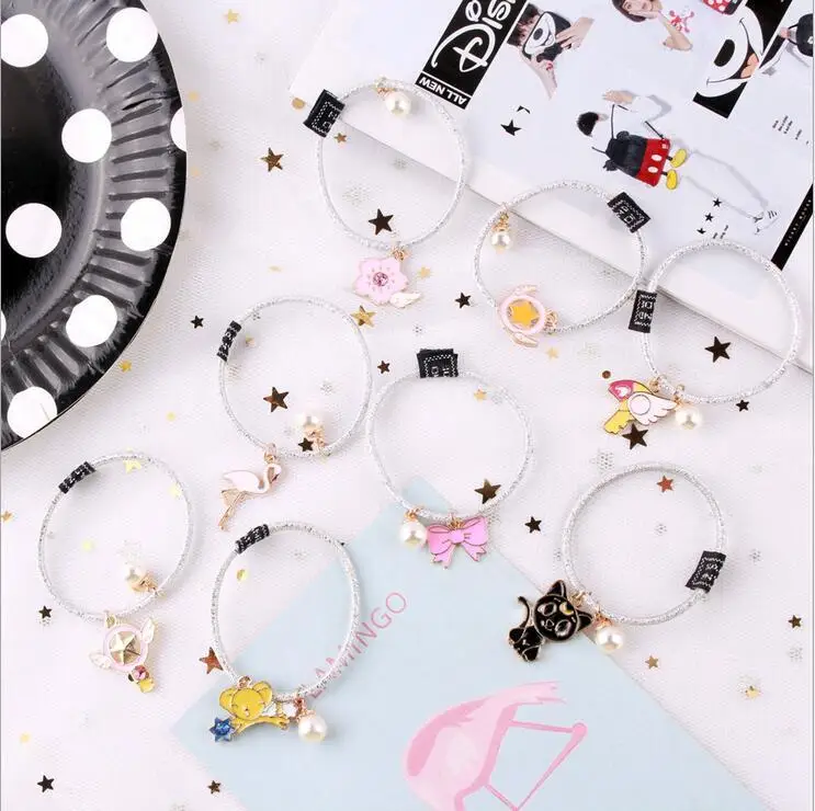 Women Head Rabbit Girl Fox Cute Band Headwear Rope Tie Hair Gifts that women love Elastic Necklace Cat Cartoon | Украшения и