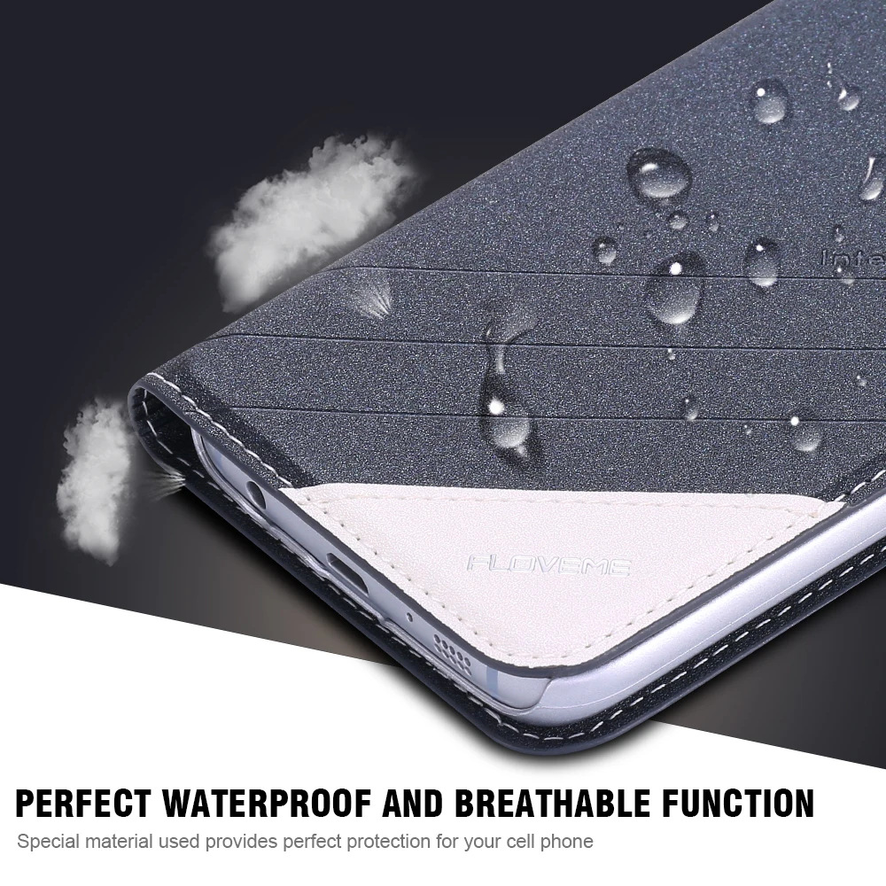 FLOVEME Флип кожаный чехол для iPhone X 6 6s 7 8 Plus XS Max XR Funda кошелек Бизнес Чехол iPhone6 5 5S SE