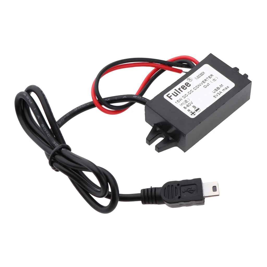 8 60 в до 5 В 3 А мини USB DC понижающий преобразователь напряжения автомобильный