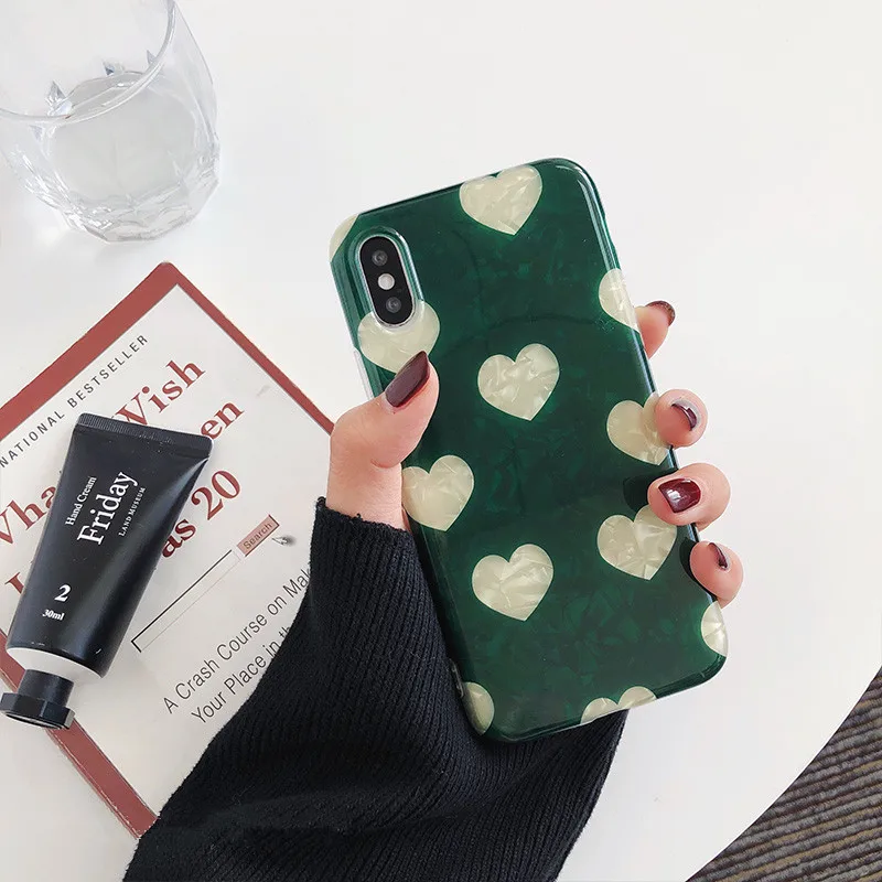 XINDIMAN Love patterned silicone case for iphone 7 8 Phone Case For iPhone X XR XMax fundas TPU Cover 6 6S Plus Capa |