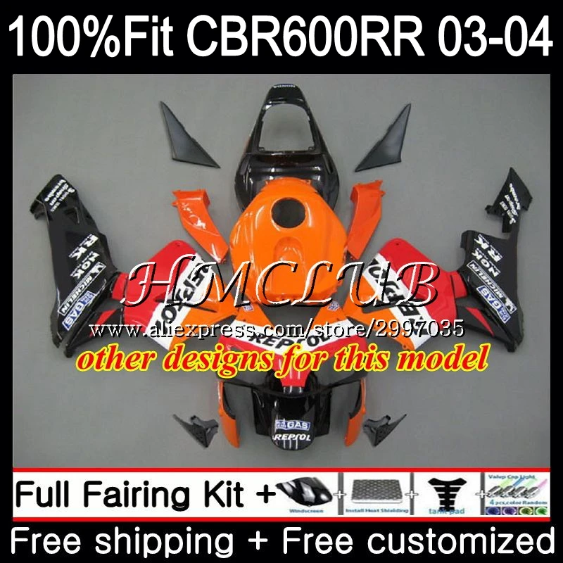 Обтекатель для HONDA CBR 600RR 600F5 черный белый CBR600 RR 2003 2004 79HC.17 CBR600RR F5 03 04 CBR600F5 600 |