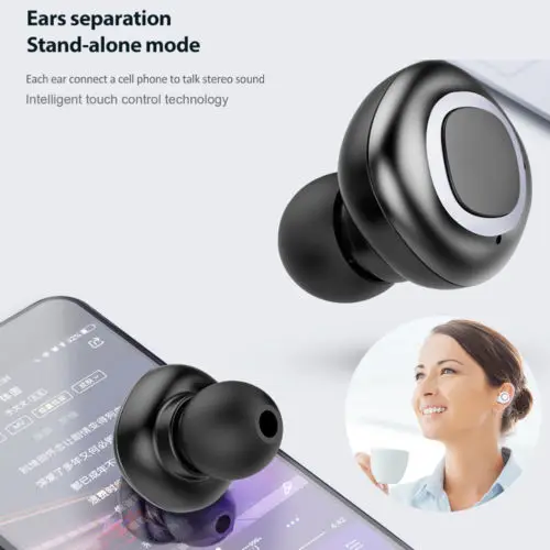 Wireless Earbud TWS Mini True Bluetooth 4.2 Stereo Earphone Bass In-Ear Headset | Электроника