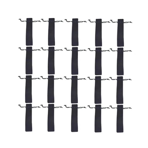 50 Pcs Black Velvet Pen Pouch Sleeve Holder Single Bag Case Pencil | Канцтовары для офиса и дома